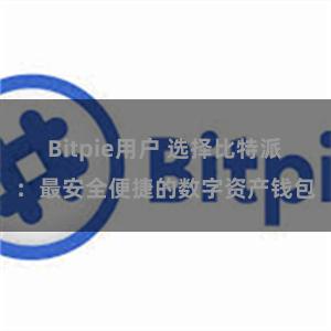 Bitpie用户 选择比特派：最安全便捷的数字资产钱包