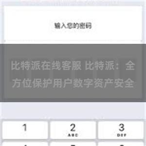 比特派在线客服 比特派：全方位保护用户数字资产安全