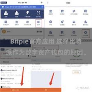 Bitpie官方应用 选择比特派作为数字资产钱包的原因。