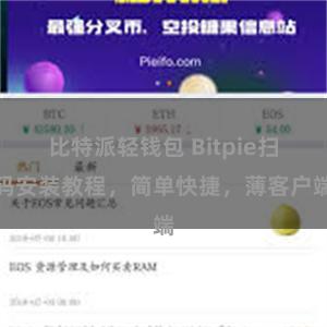 比特派轻钱包 Bitpie扫码安装教程，简单快捷，薄客户端